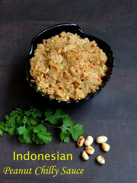 Indonesian Peanut Chilly Sauce, Sambal Kacang