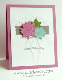 Stampin' Up! Oh So Succulent Mother's Day Card ~ 2017 Stampin Up Occasions Catalog ~ Stamp of the Month Club Card Kit by Julie Davison www.juliedavison.com