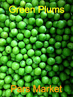  The sour cherry plum...Goje sabz, literally translated as green tomato or sour green plums, is said to grow mainly in the mountain areas of Iran. Karaj, in the western part of Tehran is also considered as one of the main growing and producing areas. This self fertile round green plums is often picked before it is fully ripe and eaten fresh or cooked by itself or with sour cherries. The local usually eat them sprinkled and spiced with salt and hence are made into 'goje sabz,' a popular pastime indulgence especially among the ladies. 