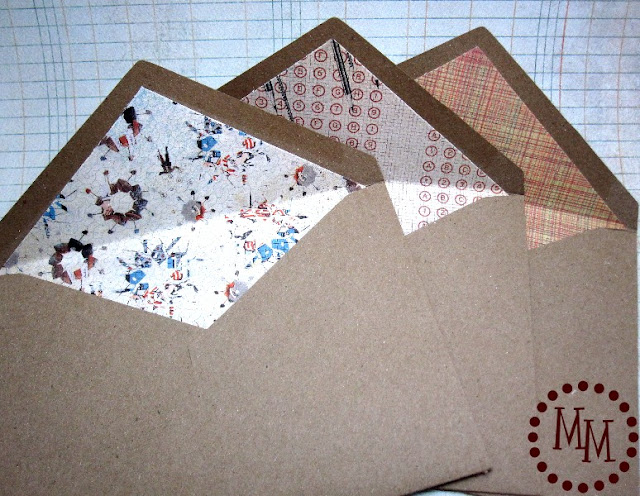 lined birthday envelopes