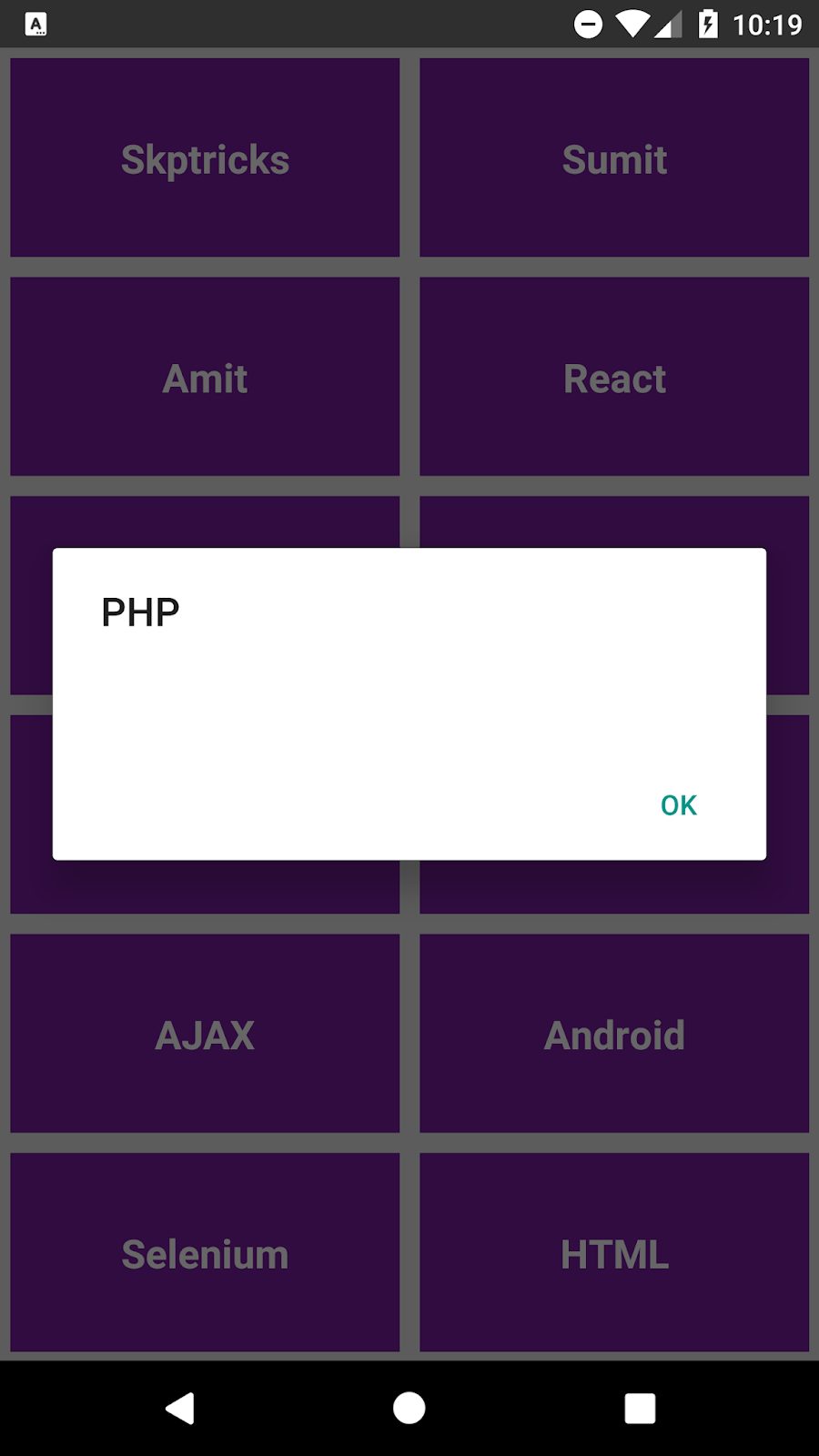 React Native Simple Custom GridView Layout Example Android | SKPTRICKS