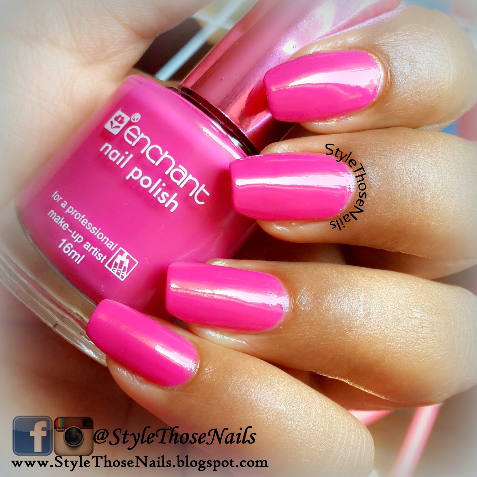 Style Those Nails: Pink Watermable - Breast Cancer Awareness Manicure
