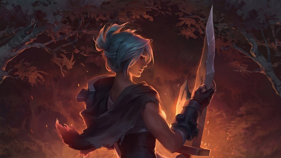 Riven, LoL, 4K, #3.2300
