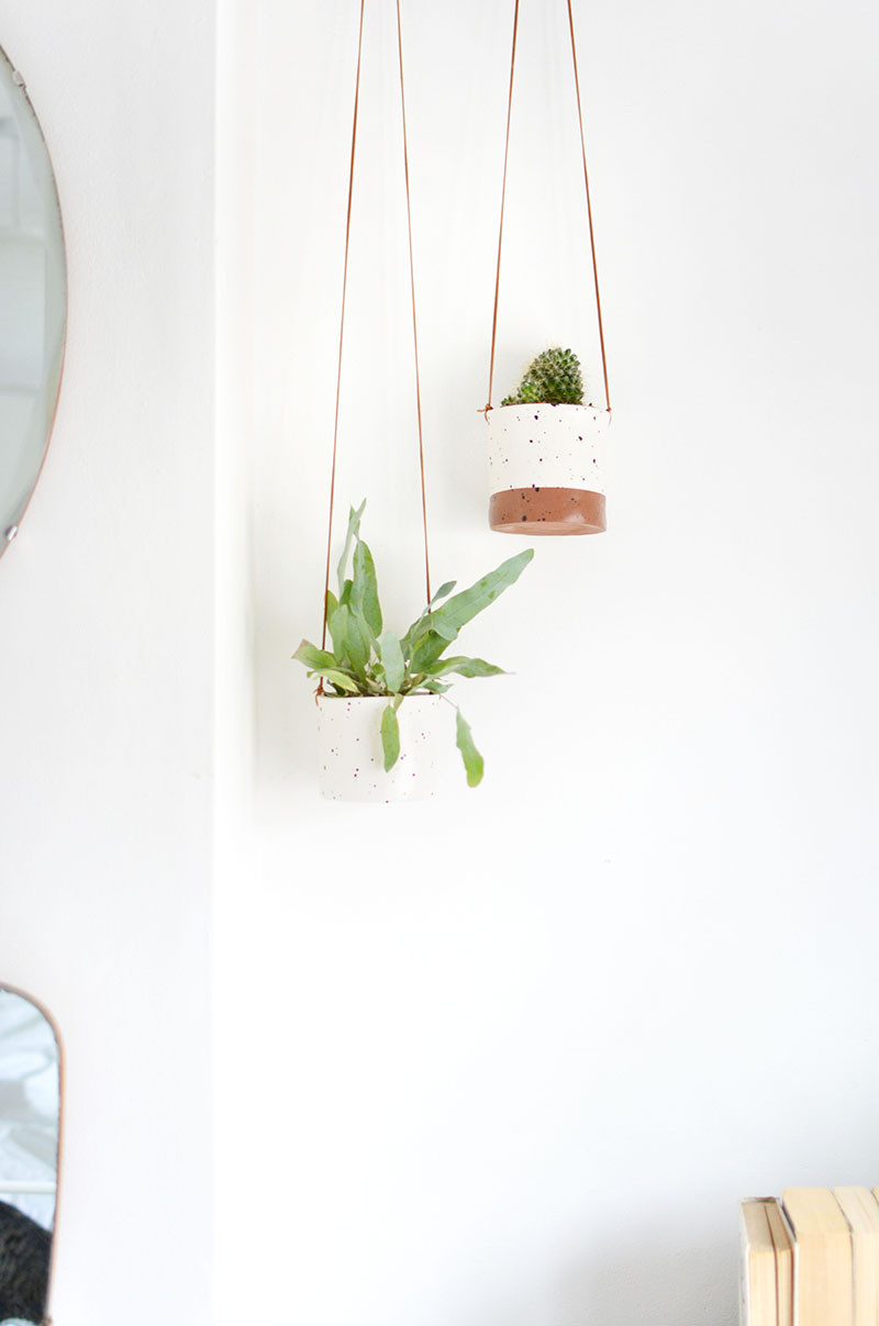 DIY faux ceramic hanging planters BURKATRON
