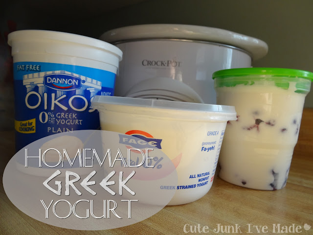 Homemade Crockpot Greek Yogurt | Cute Junk I've Made