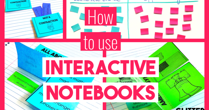 How to use an interactive notebook | Glitter in Third