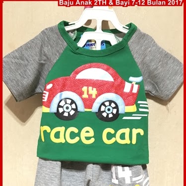 LTT551 Baju Bayi racer hijau Bj551a