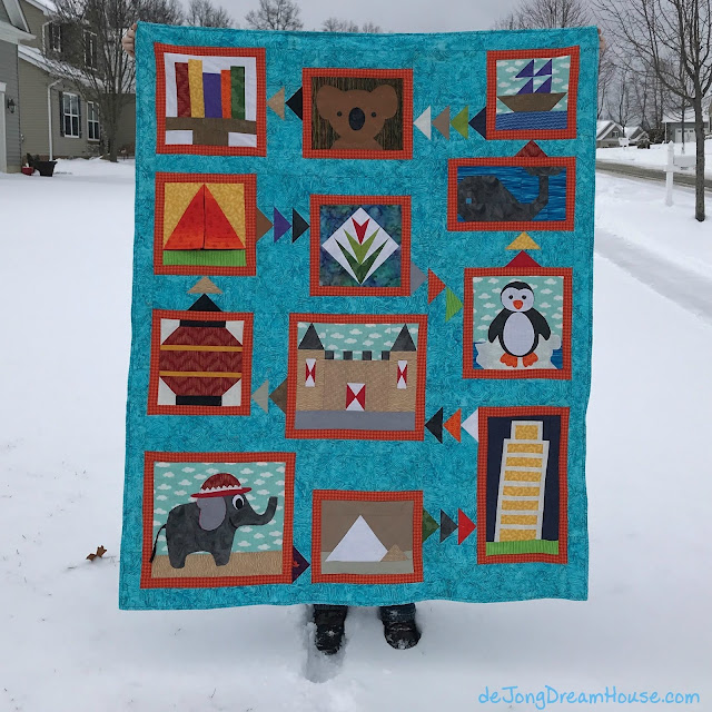 de Jong Dream House 2018 Project Linus Mystery Quilt