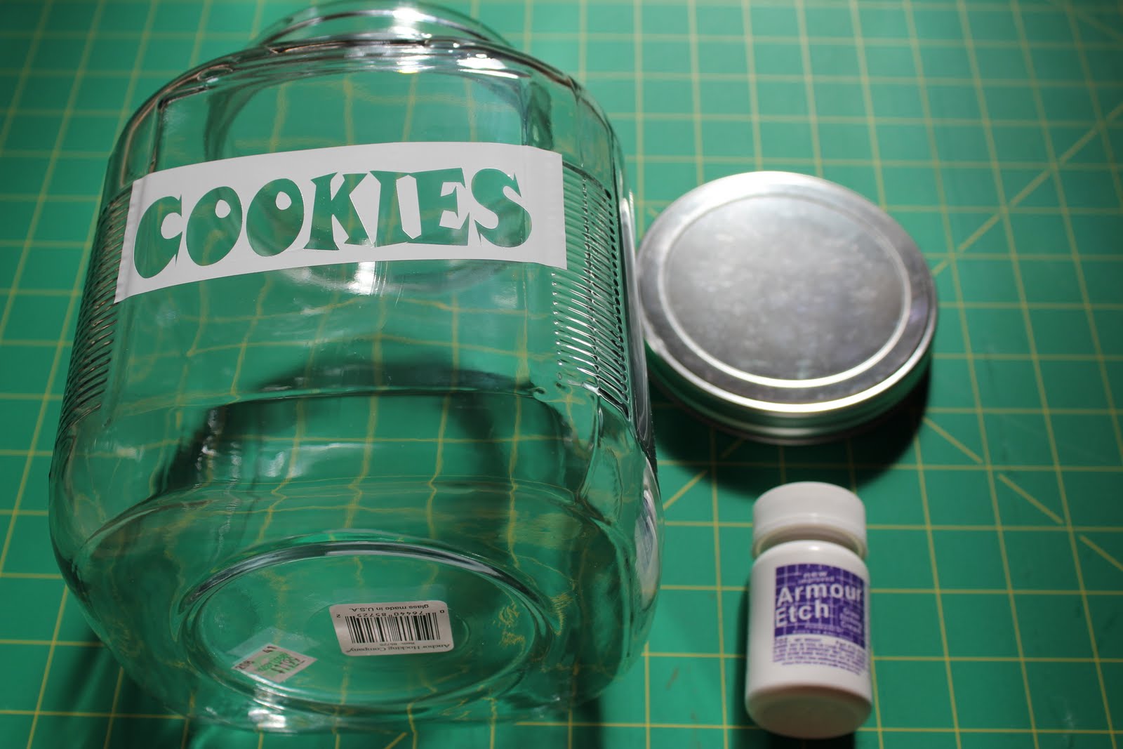 Southern Girl Creations Etched Glass Cookie Jar