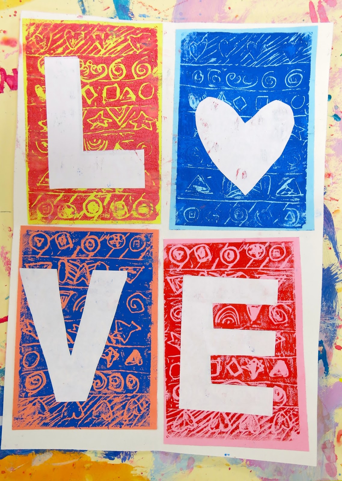 cassie stephens in the art room first grade love prints