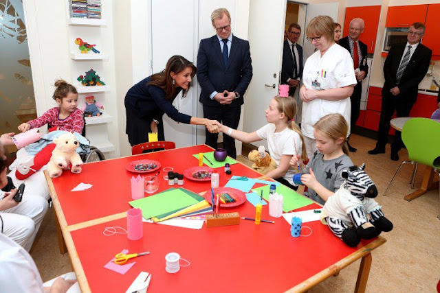 Princess Marie of Denmark attended opening of Hospital