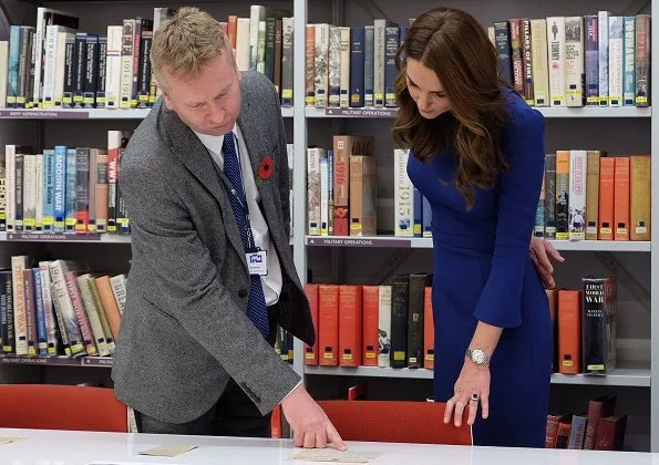 Kate Middleton wore Jenny Packham blue dress worn during the first day of the royal Canada, Gianvito Rossi pumps