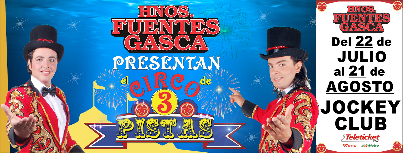 Hermanos Fuentes Gasca presentan su circo de tres pistas hasta el 15 de