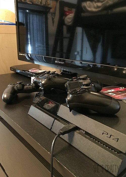 PS4 video game controllers