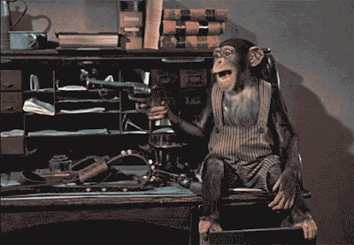 The Monkey Buddha: Laughing Monkey with a Gun