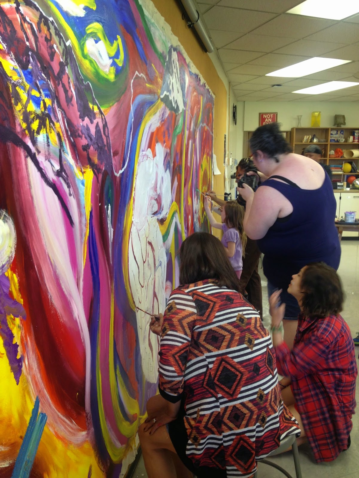 Rachel Dorn Ceramic Sculpture Mural Project, Yakima/Morelia Sister