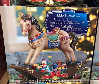 Decorate your home this Christmas with the LED Table Top Horse with Music