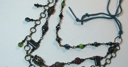 Bluebird Singing in the Dead of Night - a beaded necklace tutorial