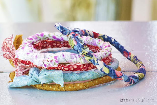 Scrap Fabric Bracelets {how to}