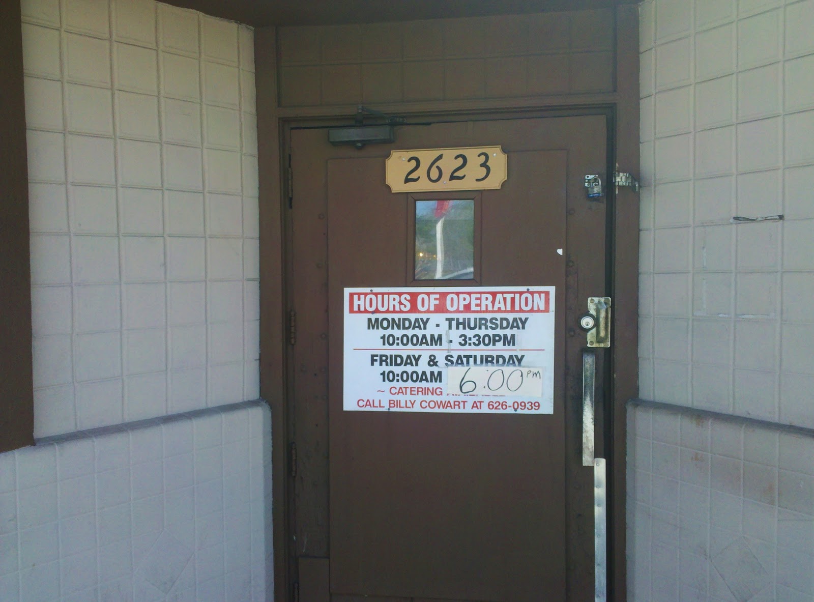 Smoked Pig and Sweet Tea Billy C's Fred Cotton BBQ, Jacksonville, FL