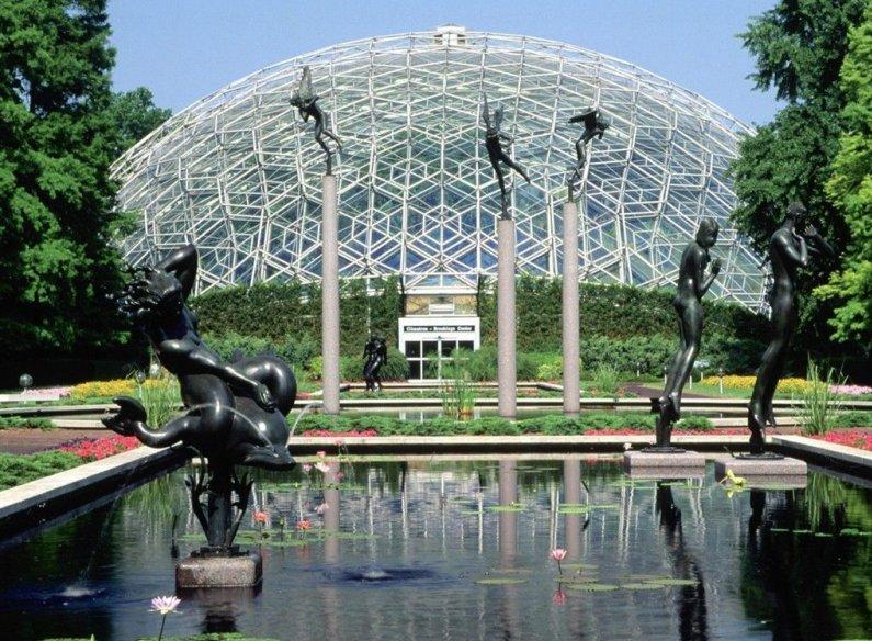 Climatron, Botanical Gardens, St Louis, Missouri Background Wallpapers