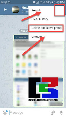 cara exit dari grup telegram sekaligus menghapus grup