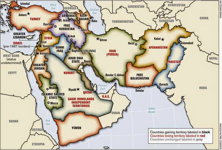 Map Of West Asia Countries 