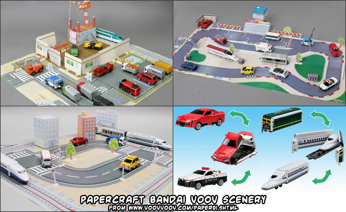 Official papercraft Bandai "VooV" scenery