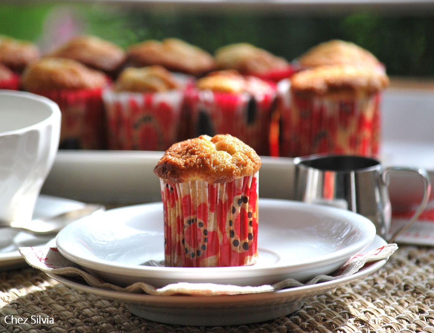 Muffins de plátano, chocolate y nueces — Chez Silvia