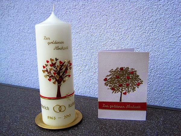 Modern Hochzeitskerze Lebensbaum Traukerze Zur Hochzeit In Grun