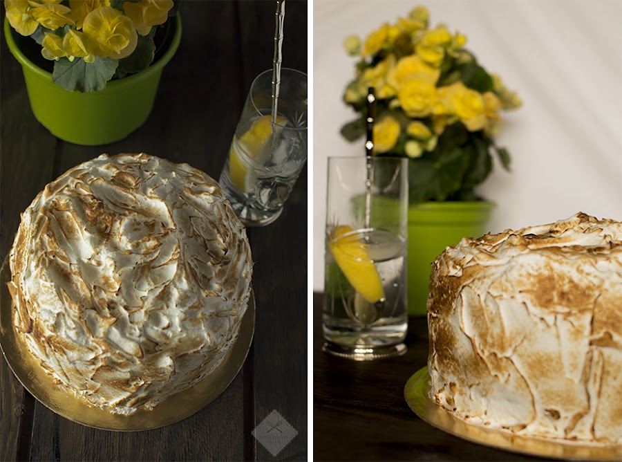 Orange chiffon layer cake