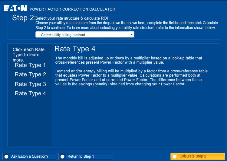 Power Factor Correction Calculation Chart
