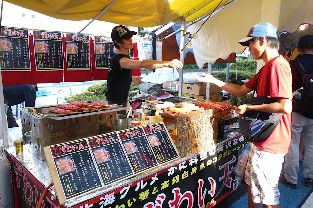 Japanese crab meat food stall