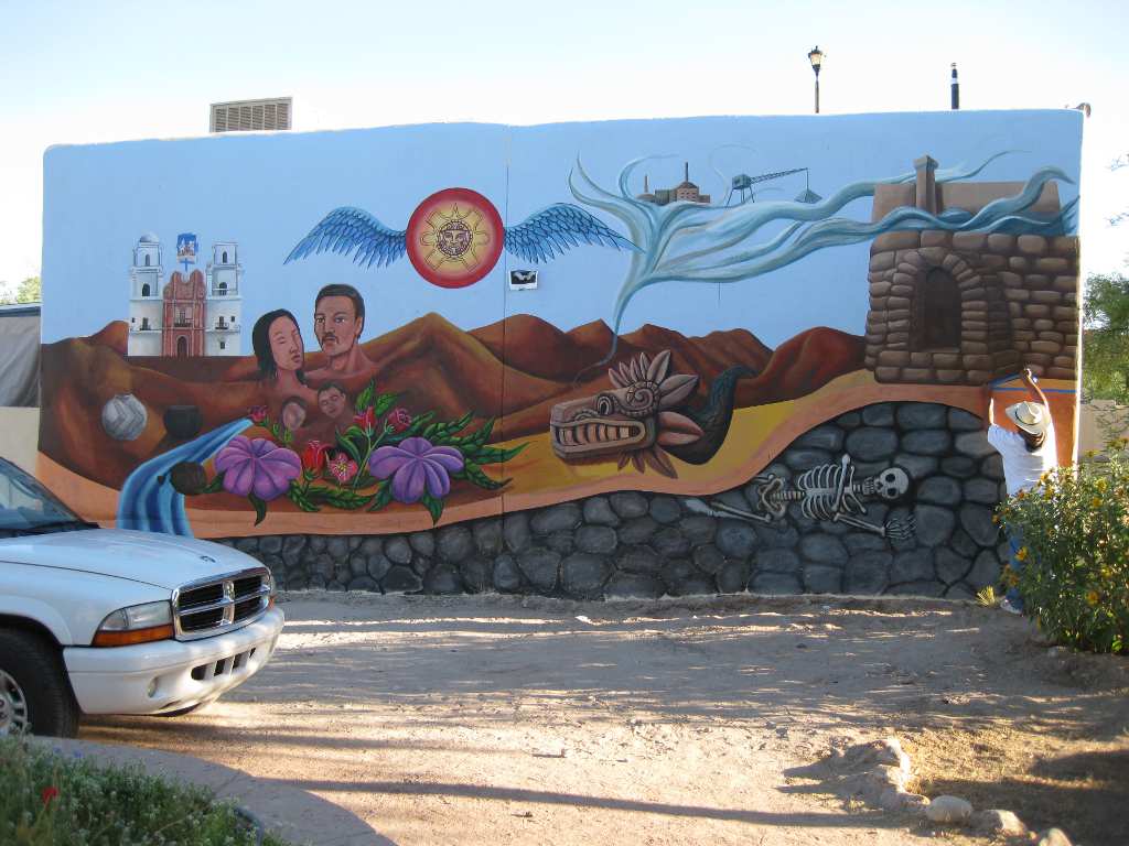 The Tucson Murals Project: Murals being made, part 5 (La Pilita talk ...