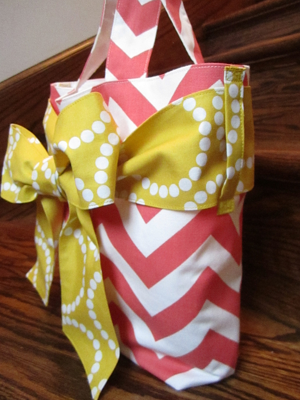 Mommy Said Sew Chevron Bow Bag