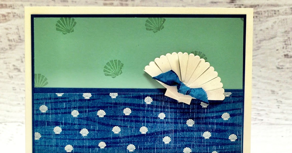 Create with Selene: Stampin' Up! Seaside Shore, Seashell Card, Framelit ...