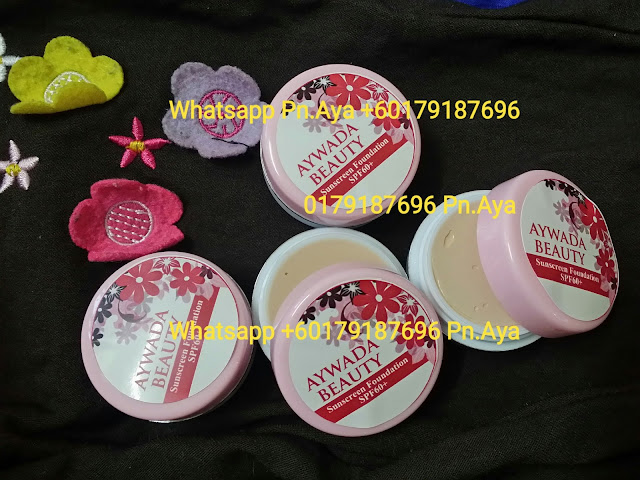 Aywada Beauty Sunscreen Foundation ialah merupakan bedak asas yang diperbuat daripada ekstrak cherry berkesan mengekalkan kelembapan pada kulit anda , anti oksidan tinggi serta mempercepatkan proses pemutihan wajah dengan selamat dan berkesan. Aywada Beauty Sunscreen Foundation nie mengandungi SPF 60 utk menghalang daripada kulit gelap.Selain itu bedak asas nie jg membantu menutup cela,jeragat,jerawat dan parut di samping menjadikan kulit lebih cantik dan berseri. ANDA TIDAK PERLU MENGGUNAKAN BEDAK,CUKUP DENGAN MENCALIT AYWADA BEAUTY SUNSCREEN FOUNDATION SAHAJA!MUDAH,RINGKAS DAN MENJIMATKAN!!! Sebekas boleh tahan2-3 bulan & harga sangat murah!semakin berpeluh kulit lebih nampak gebuuuu!Tunggu apa lagi Jom la order sekarang!. HARGA: 1 PCS 10 GRAM RM40 S/M..RM45 S/S..FREE POSLAJU 1 PCS 5 GRAM RM25 S/M..RM30 S/S..FREE POSLAJU WHATSAPP 0179187696 #aywadabeauty #sunscreenfoundation #foundationspf60 #aywadabeautyfoundation #sayajualfoundation #bazarpaknil #bazaarpaknil #sayajualkrimspf #sayajualkrim #readystockmalaysia #produkartismalaysia #produkkecantikanmalaysia #bazarpaknil #bazaarpaknil #produkkecantikkan #dropshipagenmalaysia #dropship #agendropship #produkdropship #dropshipmalaysia #malaysia #instashopmalaysia #sayajual #visitmyig #visitmyigmalaysia #sayajualmurah #readystockmalaysia