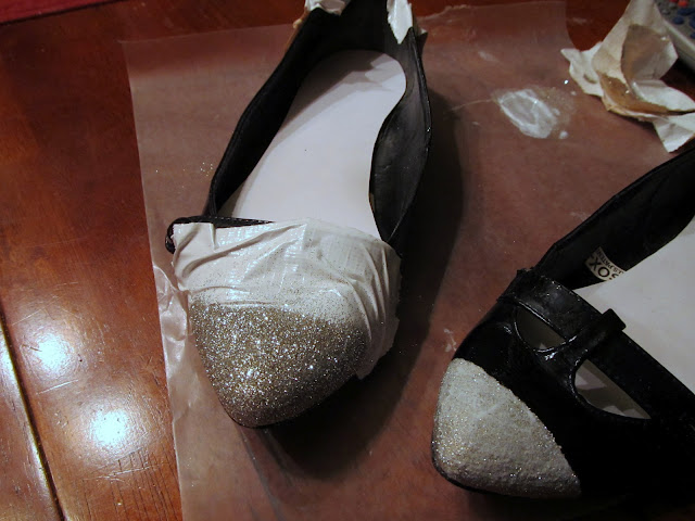 WobiSobi: Silver, Glitter Toe Shoes.