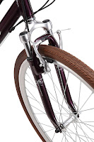 Front suspension fork on Schwinn Capitol women's hybrid bike