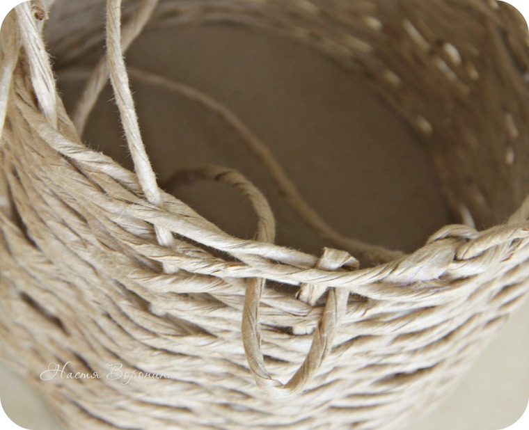Paper Twine Basket Tutorial
