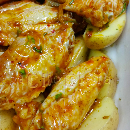las mejores alitas de pollo al horno marinadas con harisa