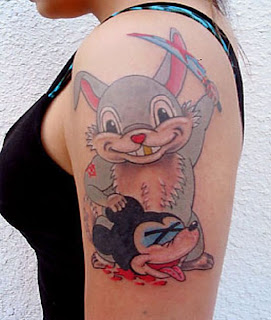 Bunny Micky Mouse Tattoo