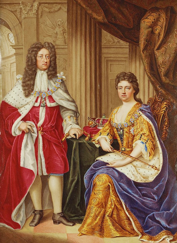  Queen Anne of Great Britain and her consort Prince George of Denmark