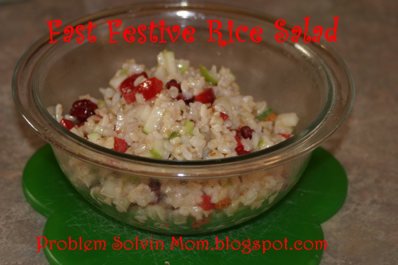 Problem Solvin' Mom Fast and Festive Rice Salad