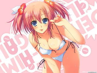 anime girl in bikini pictures sexy look for background wallpaper