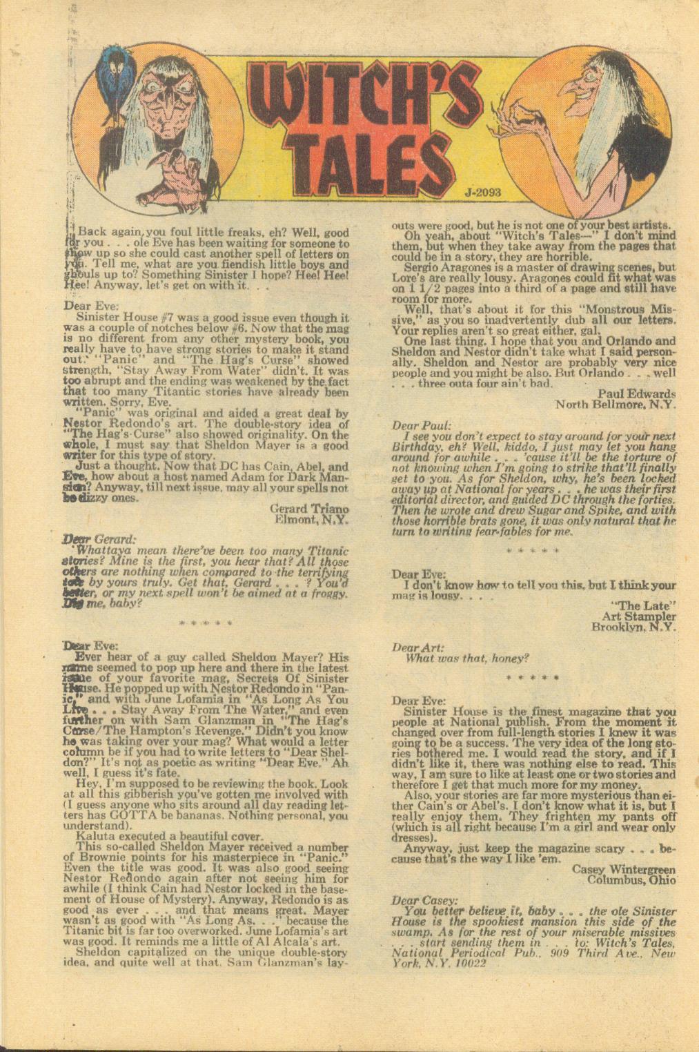 Secrets of Sinister House (1972) issue 10 - Page 20