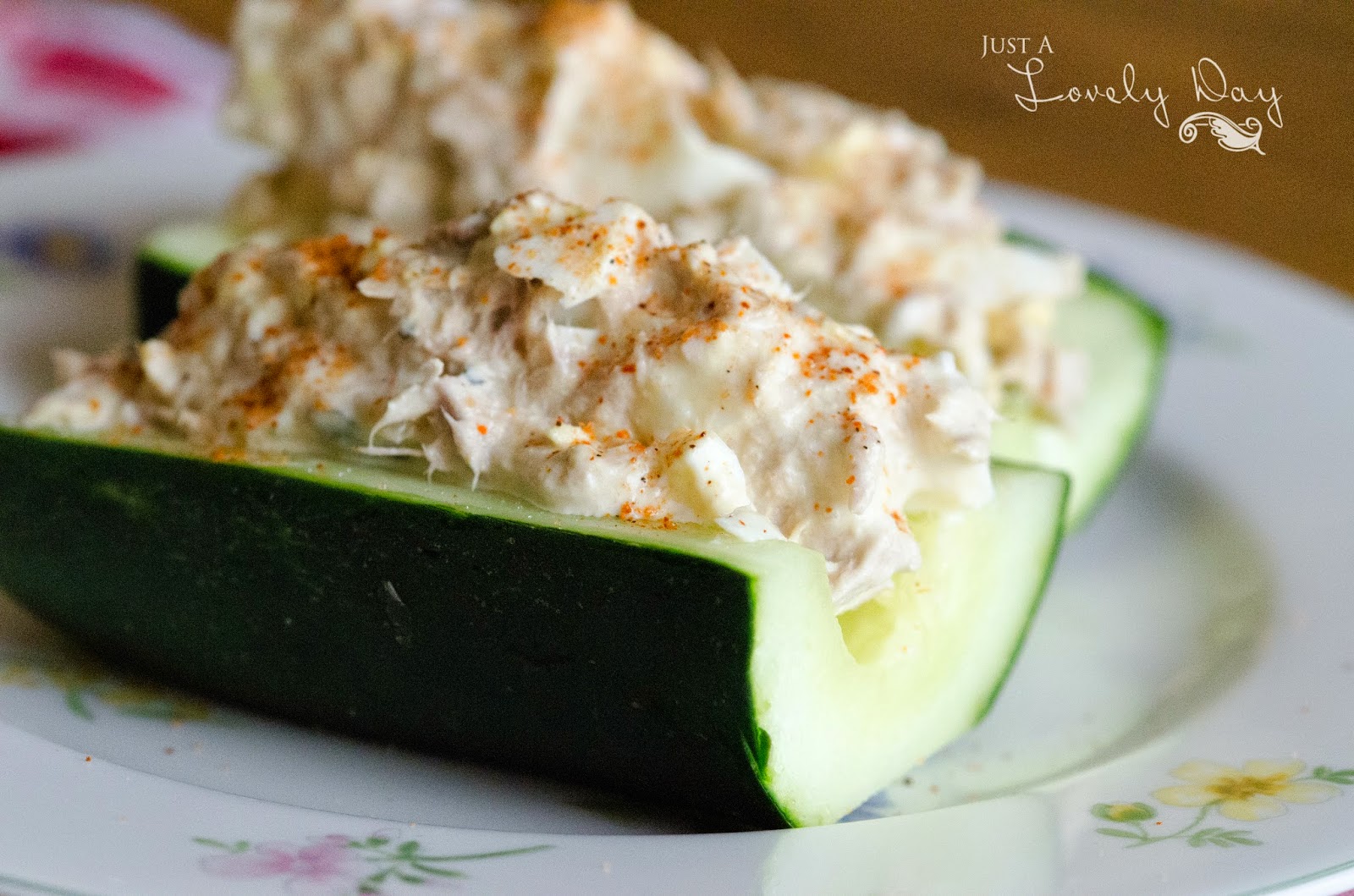 Cucumber Tuna Bites Just a Lovely Day