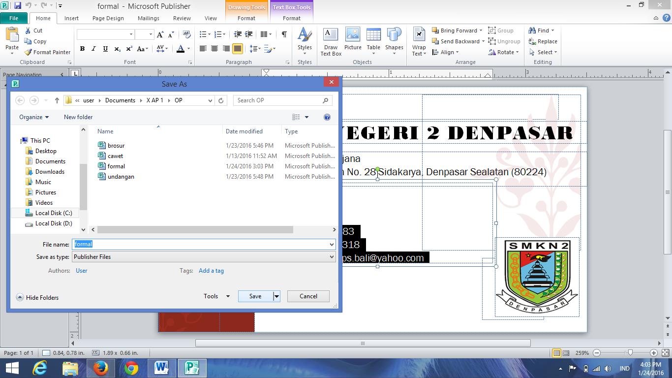 Cara Membuat Kartu Nama Di Microsoft Publisher Berbagi
