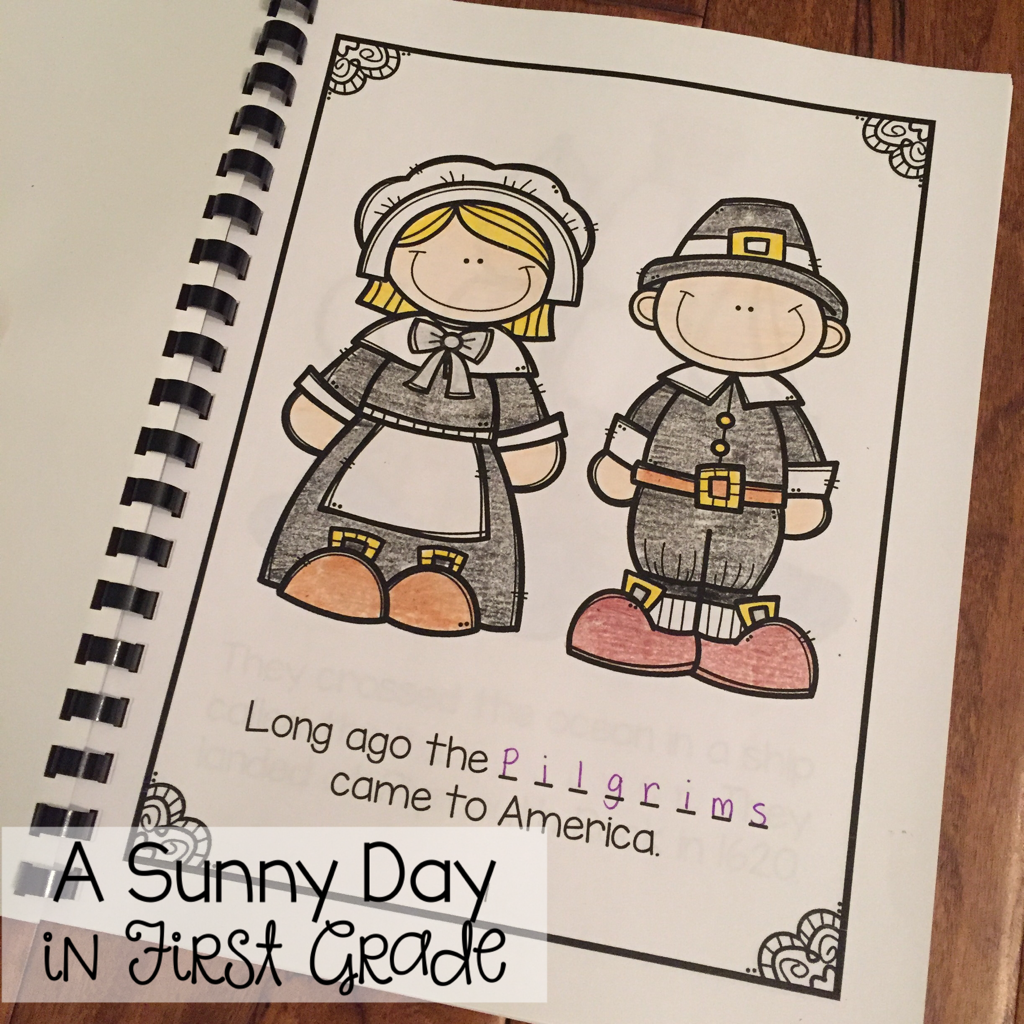 Thanksgiving Book {freebie!} | A Sunny Day in First Grade