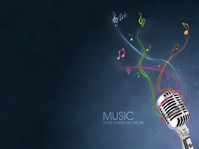 Music is the poetry of the air Wallpaper